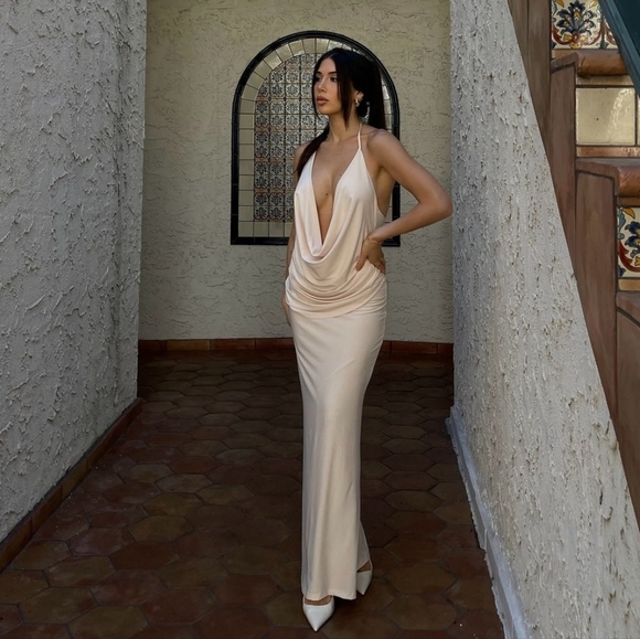 ZARA MIDI  HALTER DRESS - Picture 10 of 17